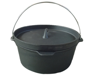 Vintage Camping Cooking Set - Hochwertiges Vintage Öko-Freundliches Camping-Kochgeschirr-Set 4-teilig Gusseisen
