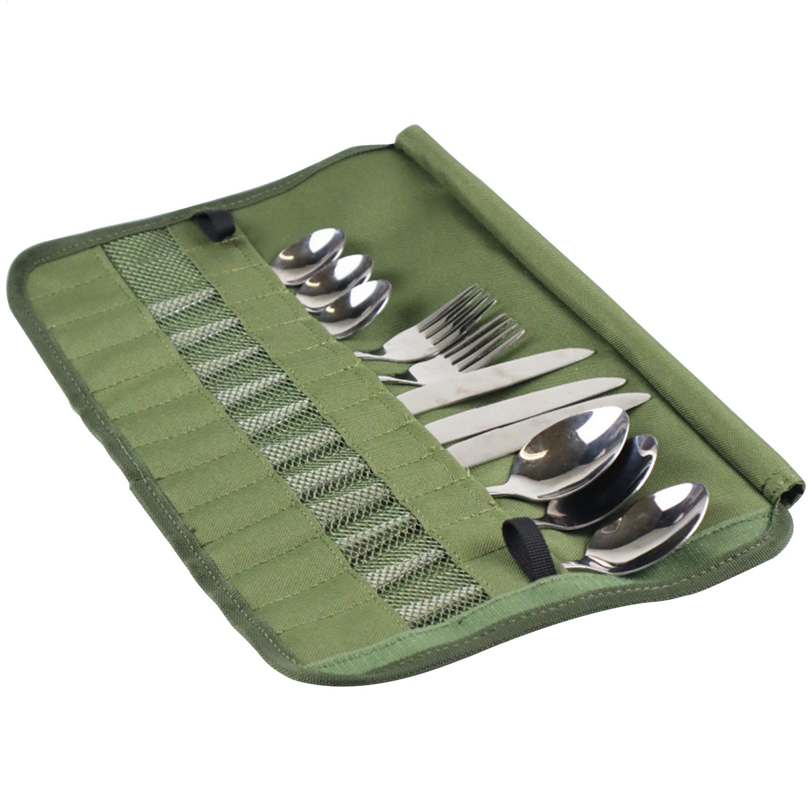 Camping Cooking Utensil Roll - Küchen-Aufbewahrungstasche, Camping-Besteckrolle, Organizer für Kochutensilien, multifunktionale