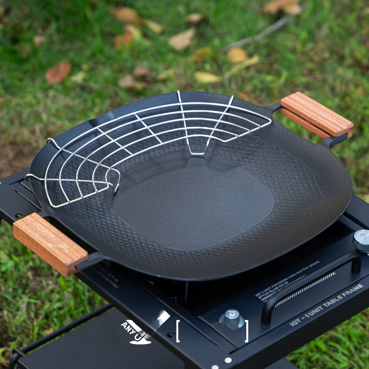 Camping Cooking Area - Outdoor-Camping-Grillpfanne, Kassettenherd, Koreanischer Stil, Antihaft-Steakpfanne, Eisenpfanne,