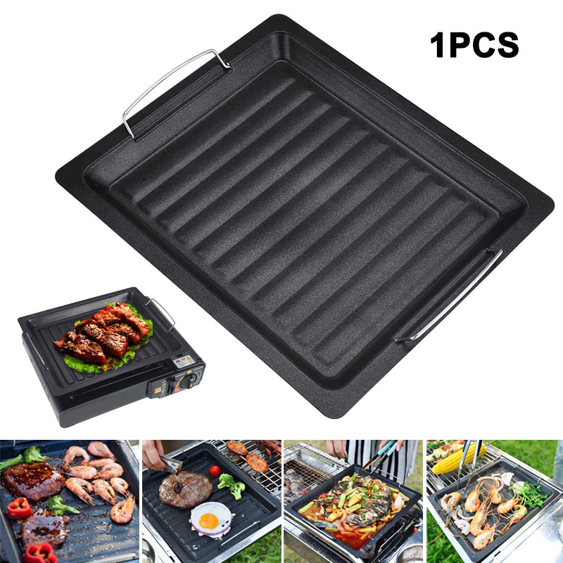 Camping Cooking Tray - Dicke quadratische Grillpfanne für den Außenbereich