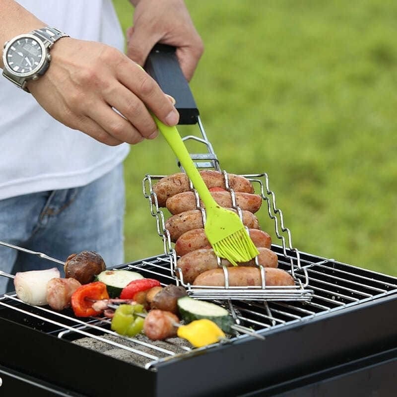 Camping Outdoor Cooking Equipment - Tragbarer Camping-BBQ-Grill, kompakt, leicht, für Outdoor-Reisen,
