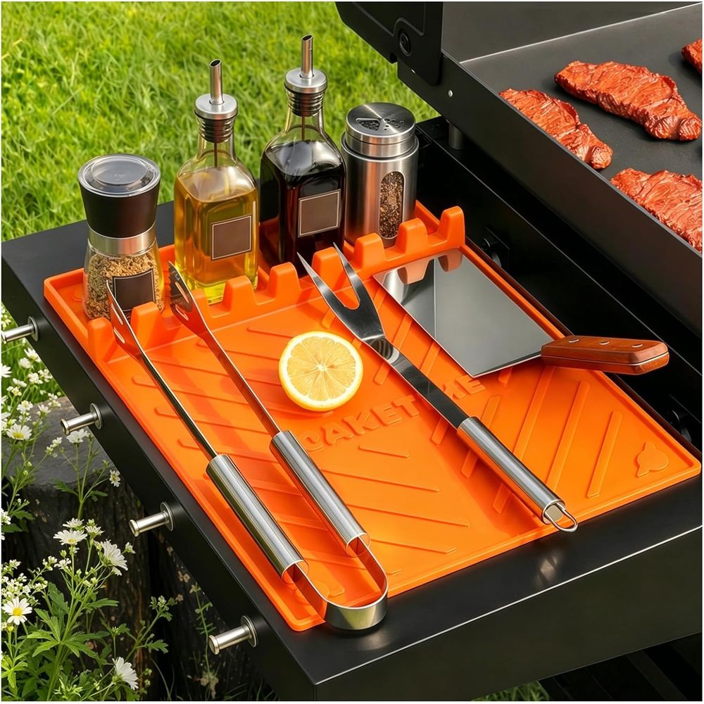 Camping Cooking Area - Silikon-Grillmatten oder Grillzubehör Kochutensilien für Küche