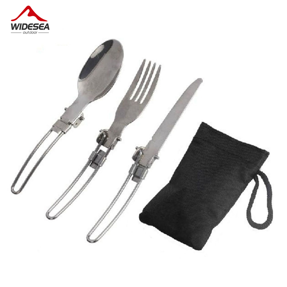 Camping Cooking Set Stainless Steel - 3 stücke 1 satz Tragbare Outdoor