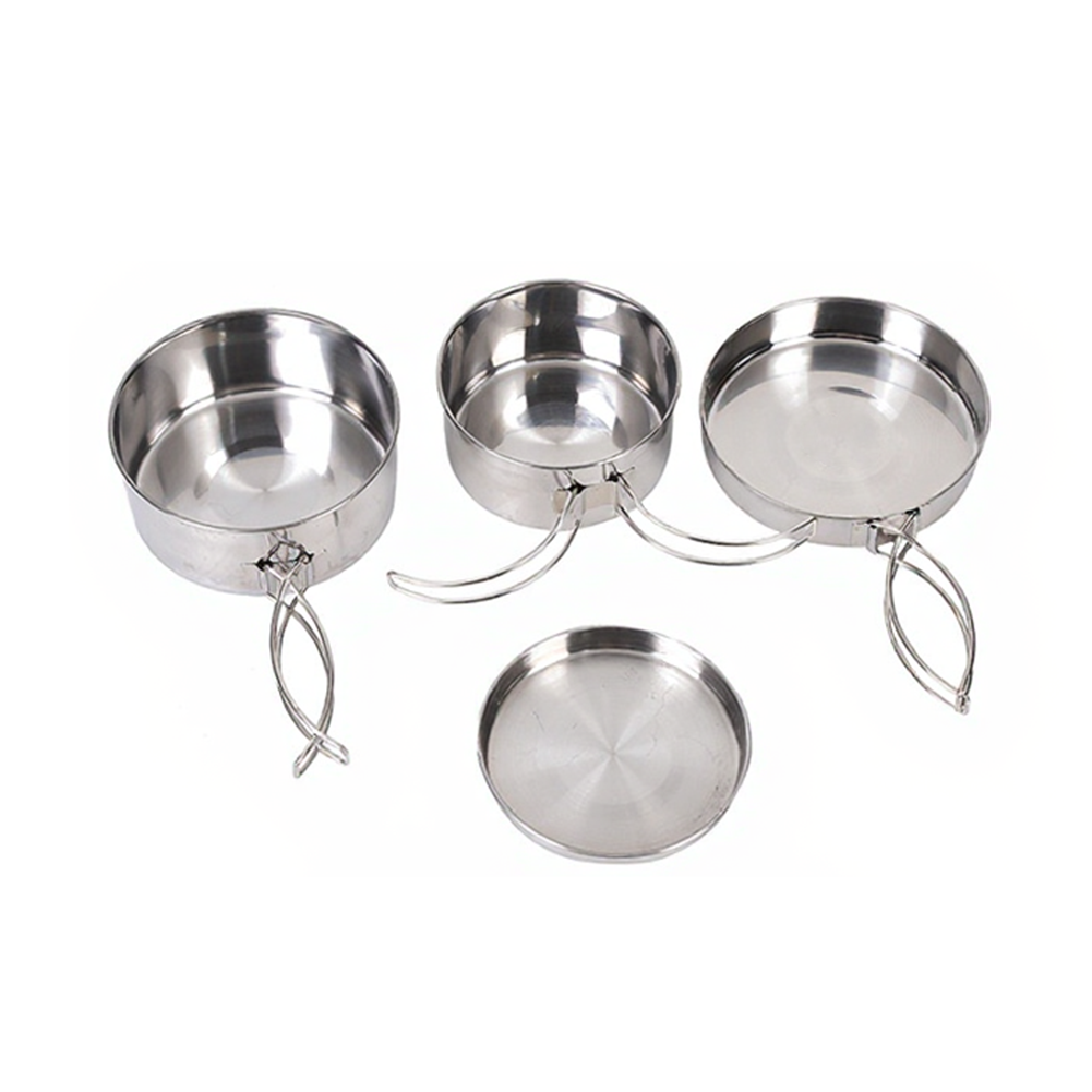 4-teiliges Outdoor-Kochset aus – Nesting Camping Cooking Set Bewertung und Preis