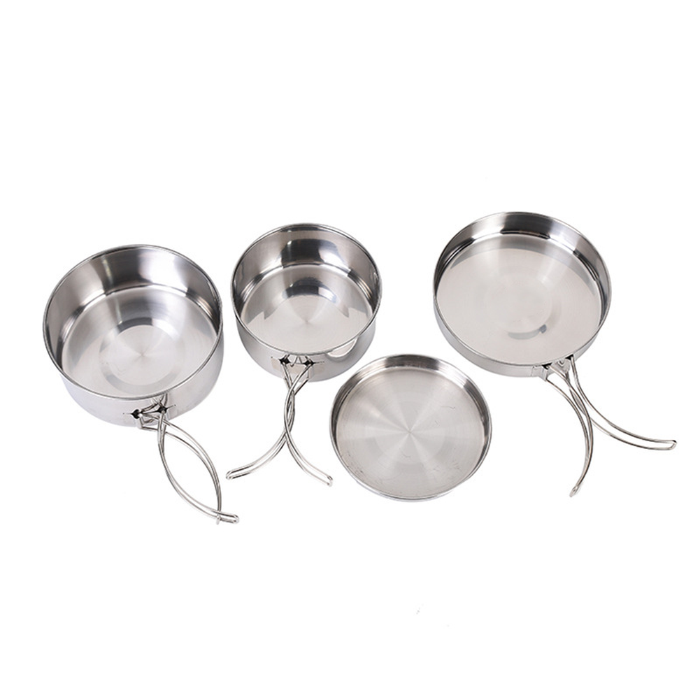 4-teiliges Outdoor-Kochset aus – Nesting Camping Cooking Set Bewertung und Preis