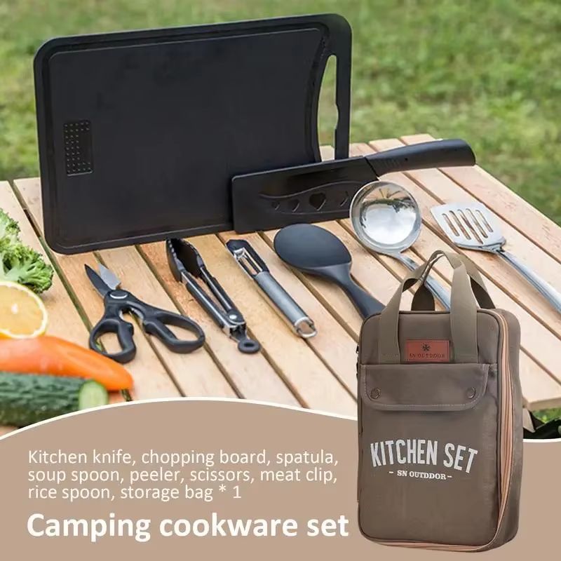 8-teiliges Camping-Kochgeschir – Camping Cooking Set Stainless Steel Bewertung und Preis