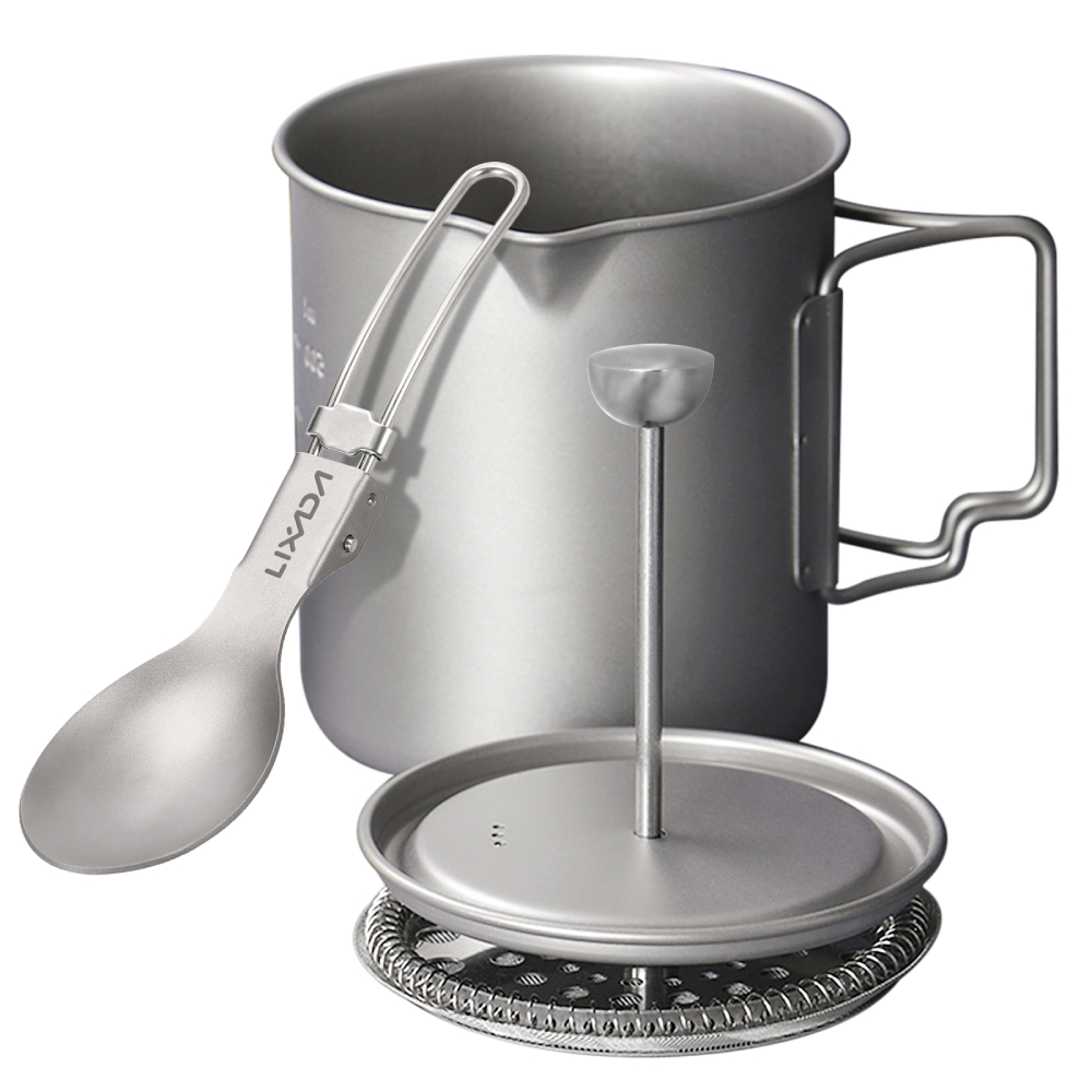 Lixada 750ml titan kaffeetasse – Camping Cooking Set Stainless Steel Bewertung und Preis