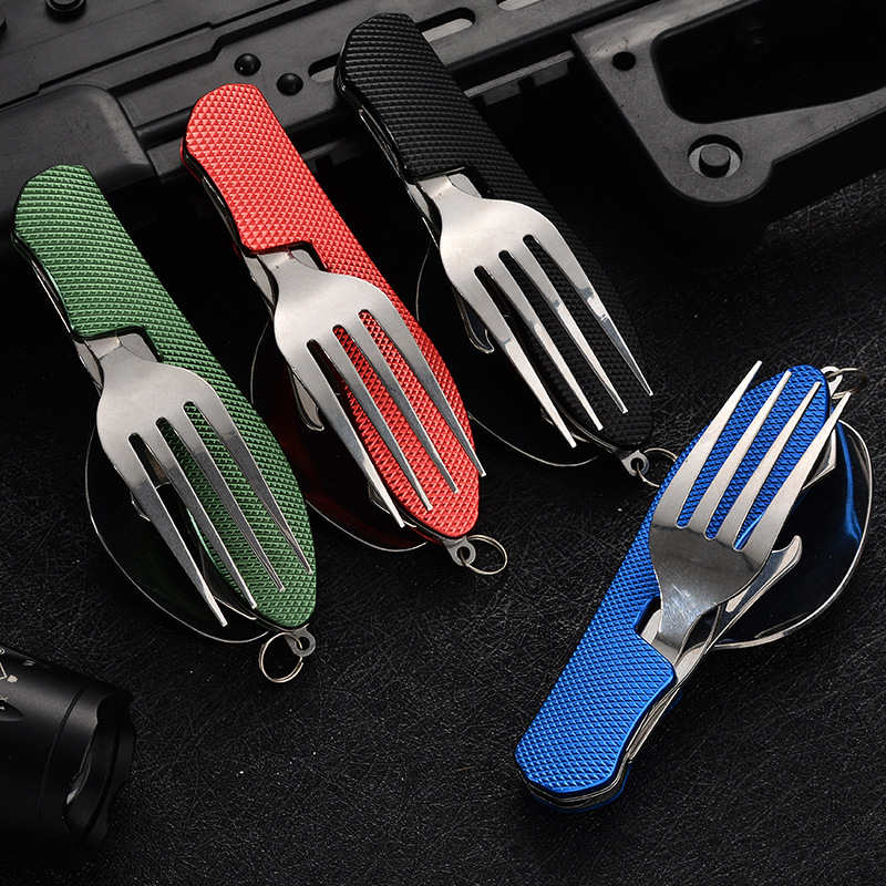4-in-1 faltbares Camping-Utens – Camping Cooking Set Stainless Steel Bewertung und Preis
