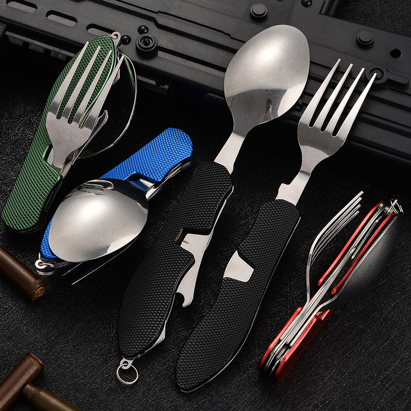 4-in-1 faltbares Camping-Utens – Camping Cooking Set Stainless Steel Bewertung und Preis
