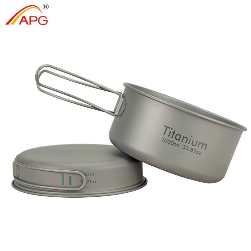 APG Ultraleichte Titanpfanne,  – Camping Cooking Set Stainless Steel Bewertung und Preis