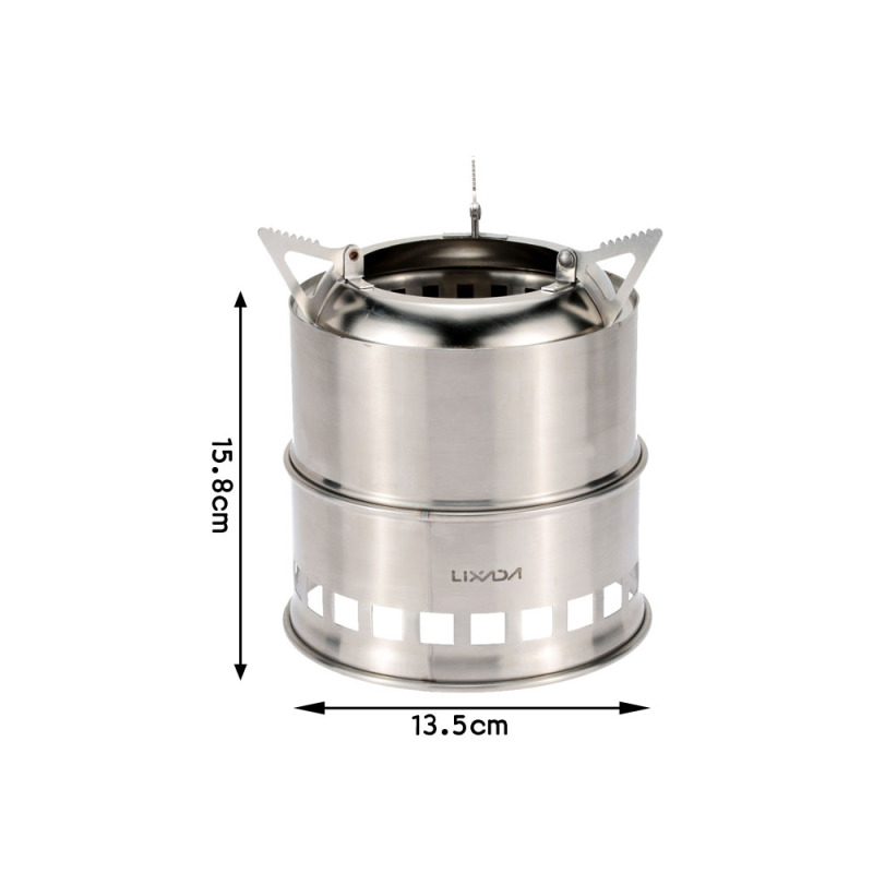 Lixada Edelstahl Holzofen Camp – Camping Cooking System Bewertung und Preis