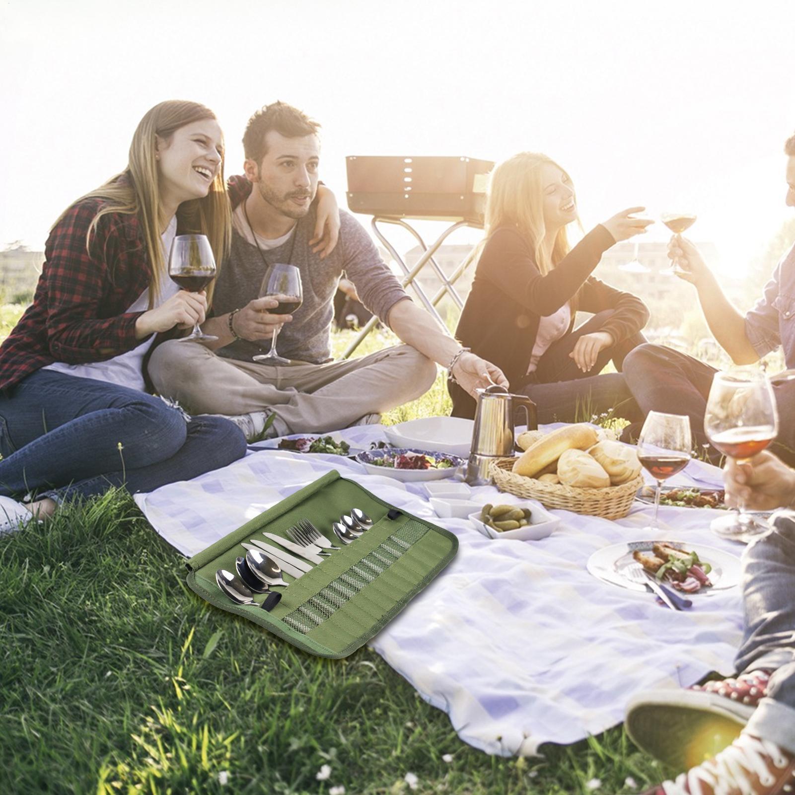 Küchen-Aufbewahrungstasche, Ca – Camping Cooking Utensil Roll Bewertung und Preis