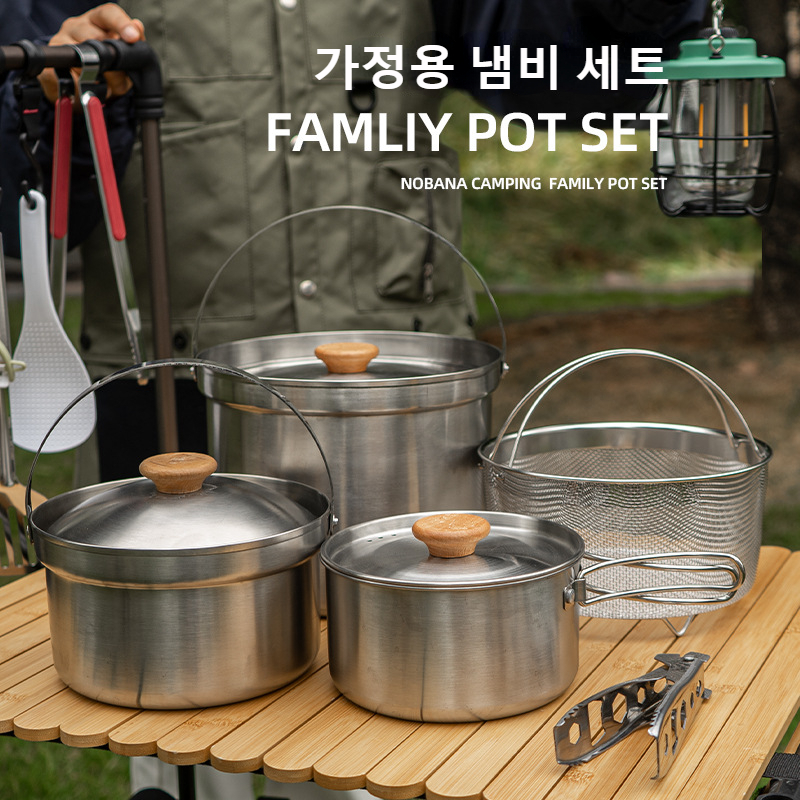 NOBANA Neueste Outdoor Edelsta – Camping Cooking Set Stainless Steel Bewertung und Preis