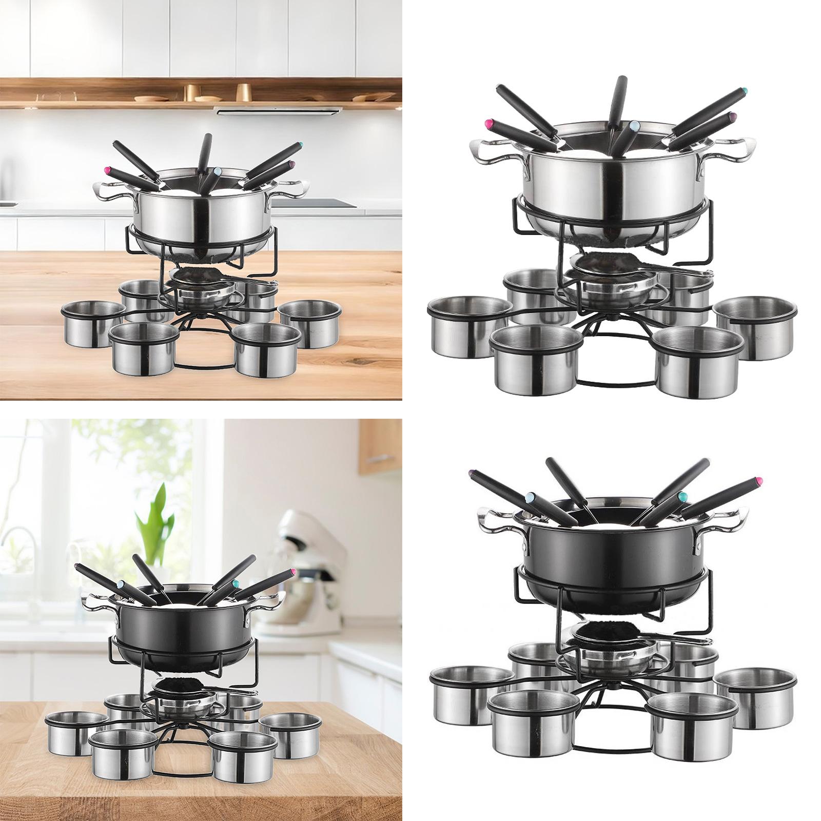 Fondue-Topf-Set, Kochherd, ver – Camping Cooking Set Stainless Steel Bewertung und Preis