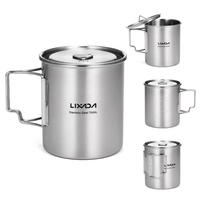 Lixada 750ml Tasse Outdoor Ede – Camping Cooking Set Stainless Steel Bewertung und Preis