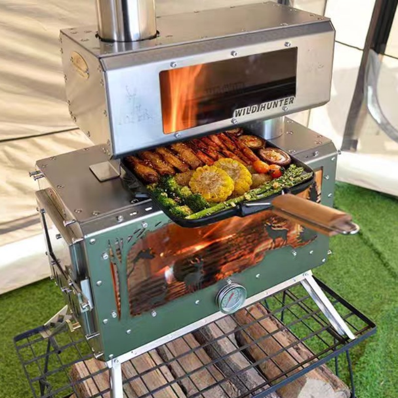 Camping-Holzofen mit 2-Seiten- – Camping Cooking Area Bewertung und Preis