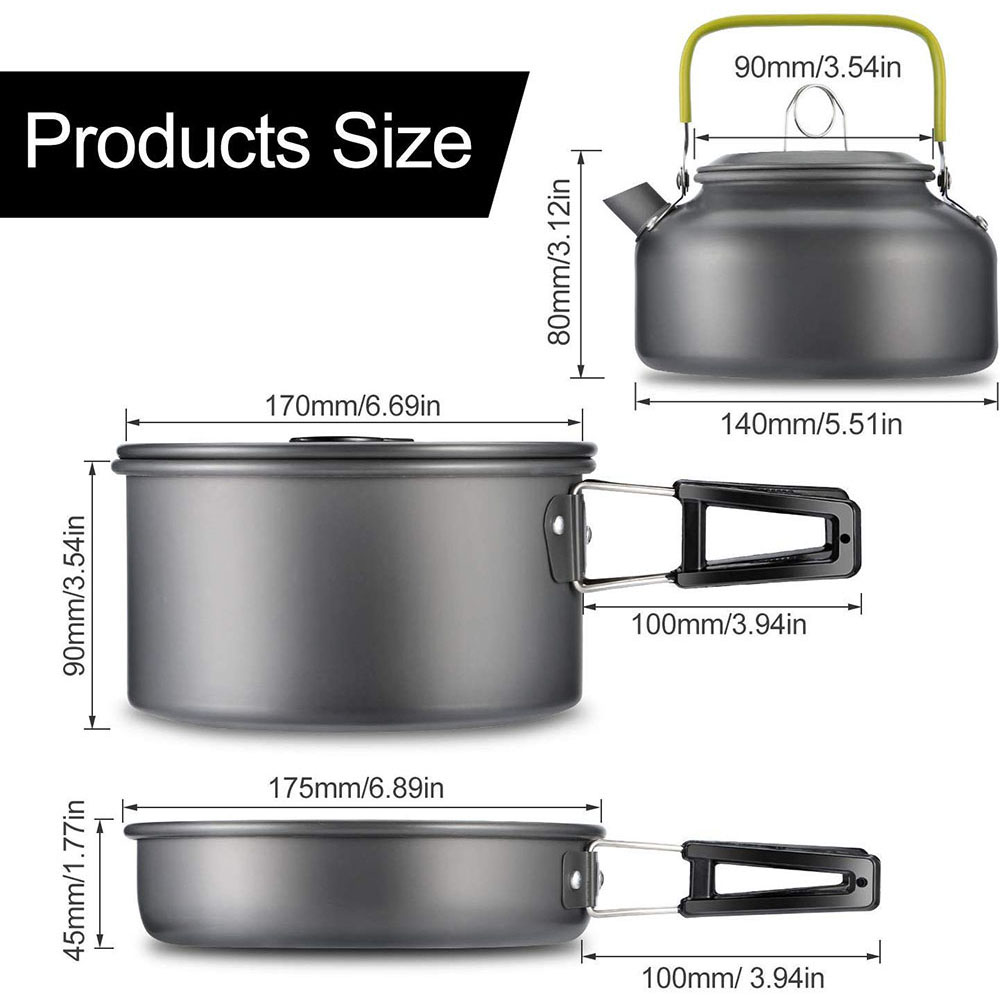 Outdoor-Camping-Kochgeschirr-S – Camping Outdoor Cooking Equipment Bewertung und Preis